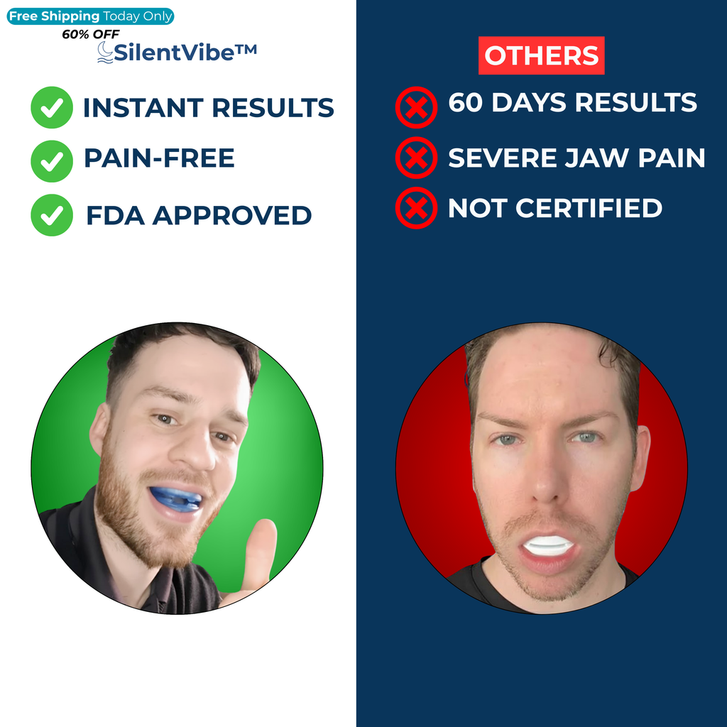 SilentVibe™ Adjustable  Anti-Snoring Mouthpiece