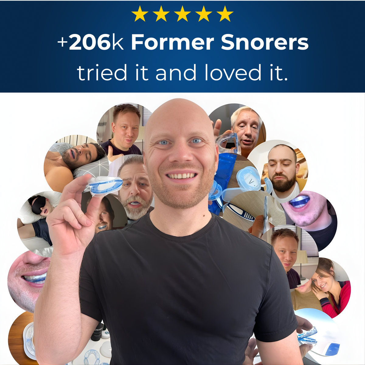 SilentVibe™ Adjustable  Anti-Snoring Mouthpiece