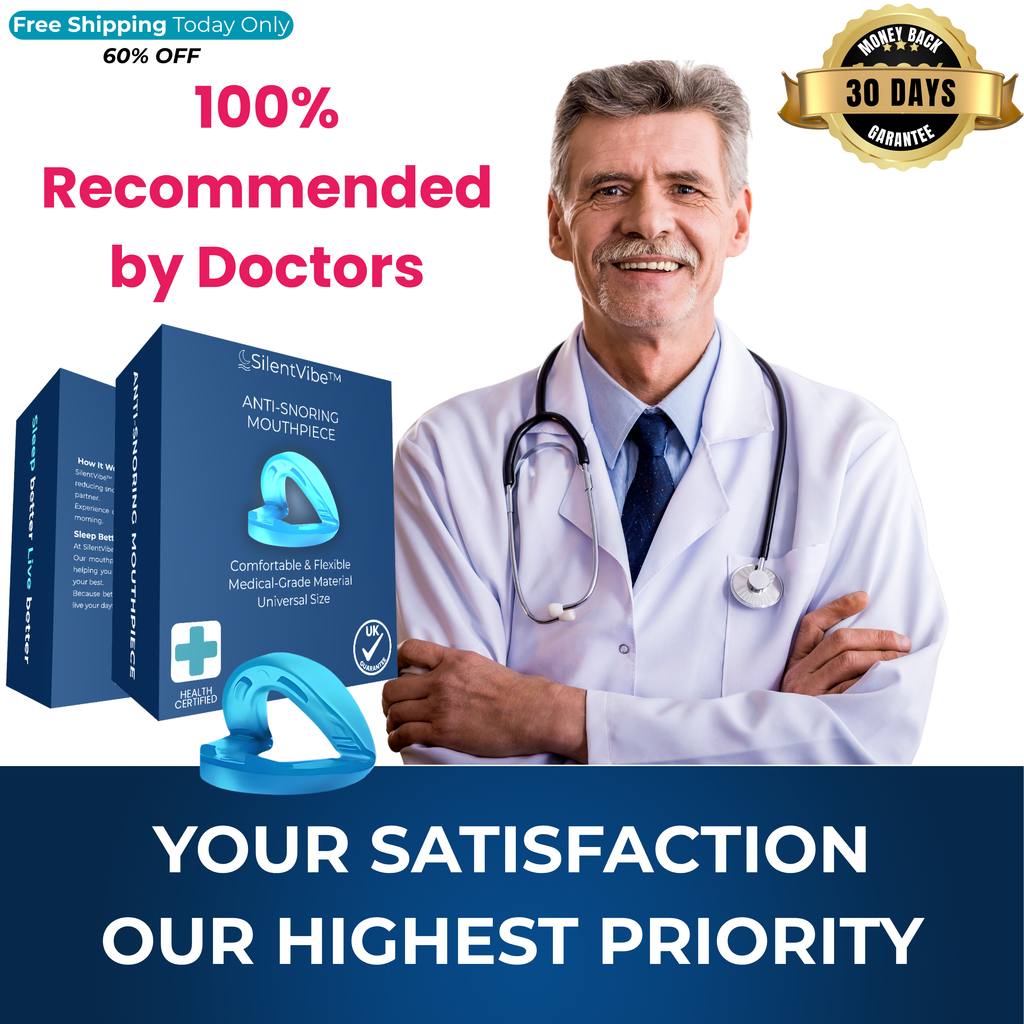 SilentVibe™ Adjustable  Anti-Snoring Mouthpiece